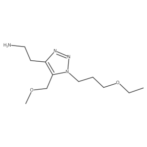 2-[1-(3-ethoxypropyl)-5-(methoxymethyl)-1H-1,2,3-triazol-4-yl]ethan-1-amine Structure