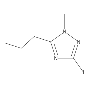 3-iodo-1-methyl-5-propyl-1H-1,2,4-triazole Structure