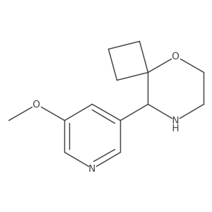 9-(5-Methoxypyridin-3-yl)-5-oxa-8-azaspiro[3.5]nonane结构式