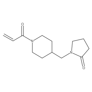 1-[(1-Prop-2-enoylpiperidin-4-yl)methyl]pyrrolidin-2-one Structure