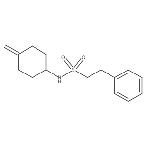 N-(4-methylenecyclohexyl)-2-phenylethane-1-sulfonamide结构式