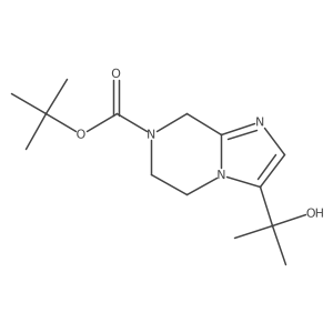 1,1-Dimethylethyl 5,6-dihydro-3-(1-hydroxy-1-methylethyl)imidazo[1,2-a]pyrazine-7(8H)-carboxylate结构式