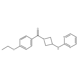 (4-Ethoxyphenyl)(3-(pyrimidin-2-ylamino)azetidin-1-yl)methanone Structure