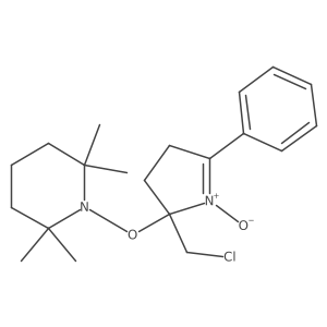 2-(Chloromethyl)-5-phenyl-2-((2,2,6,6-tetramethylpiperidin-1-yl)oxy)-3,4-dihydro-2H-pyrrole 1-oxide Structure
