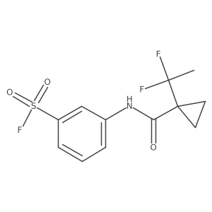 3-[1-(1,1-Difluoroethyl)cyclopropaneamido]benzene-1-sulfonyl fluoride Structure