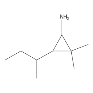 rac-(1R,3S)-3-(butan-2-yl)-2,2-dimethylcyclopropan-1-amine Structure