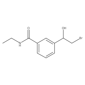 3-(2-bromo-1-hydroxyethyl)-N-ethylbenzamide结构式