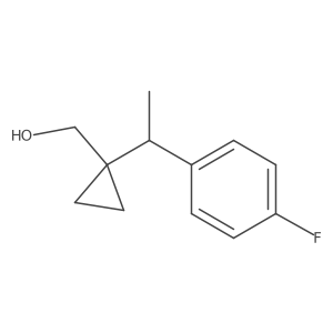 {1-[1-(4-Fluorophenyl)ethyl]cyclopropyl}methanol结构式