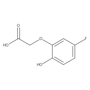 2-(5-Fluoro-2-hydroxyphenoxy)acetic acid Structure