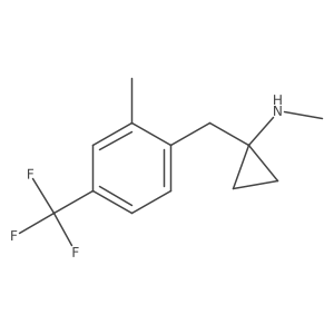 N-methyl-1-{[2-methyl-4-(trifluoromethyl)phenyl]methyl}cyclopropan-1-amine结构式