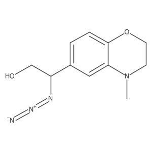 2-azido-2-(4-methyl-3,4-dihydro-2H-1,4-benzoxazin-6-yl)ethan-1-ol Structure