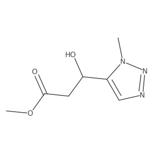 methyl 3-hydroxy-3-(1-methyl-1H-1,2,3-triazol-5-yl)propanoate结构式