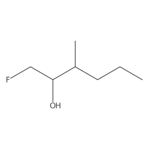 1-Fluoro-3-methylhexan-2-ol结构式