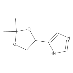 4-(2,2-dimethyl-1,3-dioxolan-4-yl)-1H-imidazole Structure