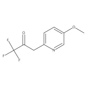 1,1,1-Trifluoro-3-(5-methoxypyridin-2-yl)propan-2-one结构式