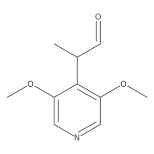 2-(3,5-Dimethoxypyridin-4-yl)propanal Structure