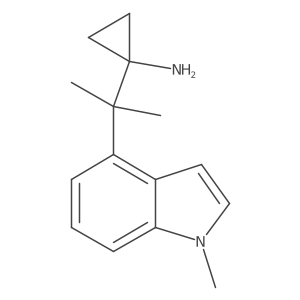 1-[2-(1-methyl-1H-indol-4-yl)propan-2-yl]cyclopropan-1-amine Structure