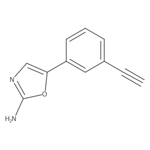 5-(3-Ethynylphenyl)-1,3-oxazol-2-amine结构式