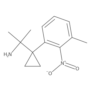 2-[1-(3-Methyl-2-nitrophenyl)cyclopropyl]propan-2-amine Structure