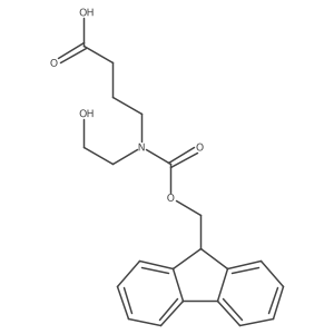 4-({[(9H-fluoren-9-yl)methoxy]carbonyl}(2-hydroxyethyl)amino)butanoic acid结构式
