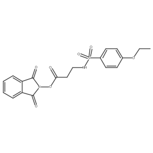 1,3-dioxo-2,3-dihydro-1H-isoindol-2-yl 3-(4-ethoxybenzenesulfonamido)propanoate结构式