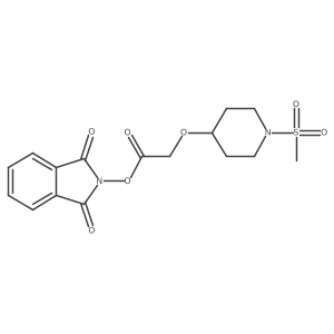 1,3-dioxo-2,3-dihydro-1H-isoindol-2-yl 2-[(1-methanesulfonylpiperidin-4-yl)oxy]acetate Structure