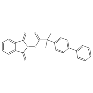 1,3-dioxo-2,3-dihydro-1H-isoindol-2-yl 2-methyl-2-(4-phenylphenyl)propanoate结构式