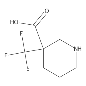 3-(Trifluoromethyl)piperidine-3-carboxylic acid结构式