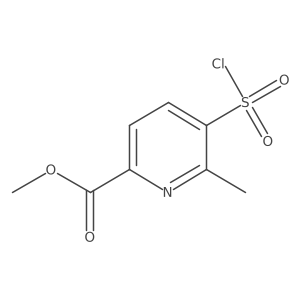 Methyl 5-(chlorosulfonyl)-6-methyl-2-pyridinecarboxylate Structure