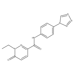 N-(4-(1H-tetrazol-1-yl)phenyl)-1-ethyl-6-oxo-1,6-dihydropyridazine-3-carboxamide Structure