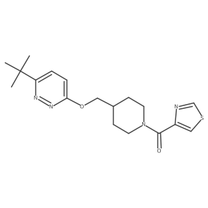 3-Tert-butyl-6-{[1-(1,3-thiazole-4-carbonyl)piperidin-4-yl]methoxy}pyridazine结构式