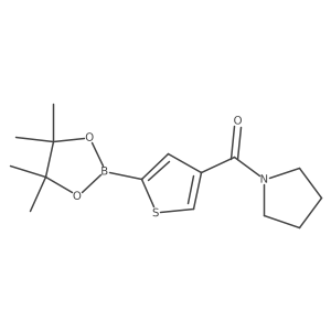 4-(Pyrrolidinocarbonyl)thiophene-2-boronic acid pinacol ester Structure