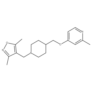 4-({1-[(3,5-Dimethyl-1,2-oxazol-4-yl)methyl]piperidin-4-yl}methoxy)-2-methylpyridine结构式