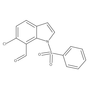 6-Chloro-1-(phenylsulfonyl)-1H-indole-7-carbaldehyde Structure