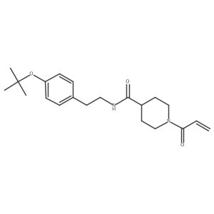 N-{2-[4-(tert-butoxy)phenyl]ethyl}-1-(prop-2-enoyl)piperidine-4-carboxamide结构式