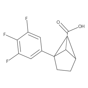 (1R,4R,5R)-1-(3,4,5-Trifluorophenyl)bicyclo[2.1.1]hexane-5-carboxylic acid结构式