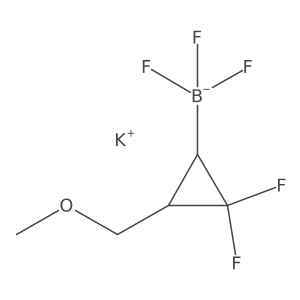 Potassium;[(1R,3S)-2,2-difluoro-3-(methoxymethyl)cyclopropyl]-trifluoroboranuide Structure