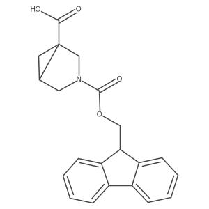 (1S,5S)-3-(9H-fluoren-9-ylmethoxycarbonyl)-3-azabicyclo[3.1.0]hexane-1-carboxylic acid Structure