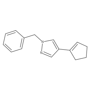 1-Benzyl-4-(cyclopent-1-en-1-yl)-1H-pyrazole结构式