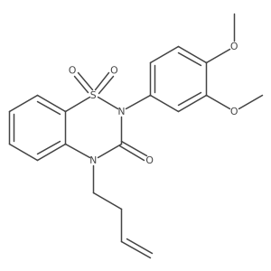 4-(but-3-en-1-yl)-2-(3,4-dimethoxyphenyl)-3,4-dihydro-2H-1lambda6,2,4-benzothiadiazine-1,1,3-trione结构式