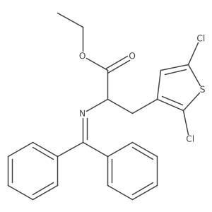 Ethyl 3-(2,5-dichlorothiophen-3-yl)-2-[(diphenylmethylidene)amino]propanoate Structure