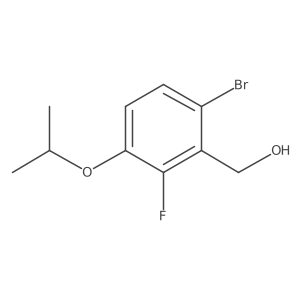 (6-Bromo-2-fluoro-3-isopropoxyphenyl)methanol Structure