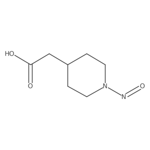 2-(1-Nitrosopiperidin-4-yl)acetic acid结构式