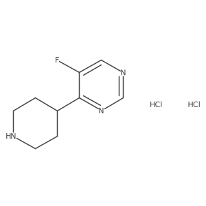 5-Fluoro-4-(piperidin-4-yl)pyrimidine dihydrochloride Structure
