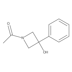 1-(3-hydroxy-3-phenyl-azetidin-1-yl)ethanone结构式
