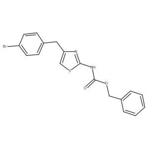 benzyl N-{4-[(4-bromophenyl)methyl]-1,3-thiazol-2-yl}carbamate结构式