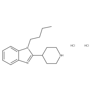 1-butyl-2-(piperidin-4-yl)-1H-1,3-benzodiazole dihydrochloride结构式