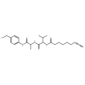 6-Azidohexanoyl-Val-Ala-PAB-OH Structure