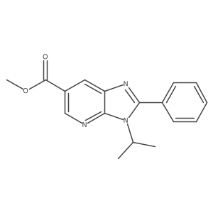 Methyl 3-isopropyl-2-phenyl-3H-imidazo[4,5-B]pyridine-6-carboxylate Structure
