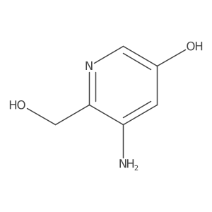 5-Amino-6-(hydroxymethyl)pyridin-3-ol结构式